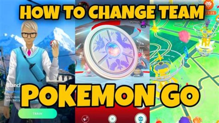 How to change team on pokemon go