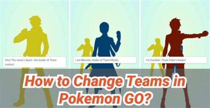 How to change teams pokemon go