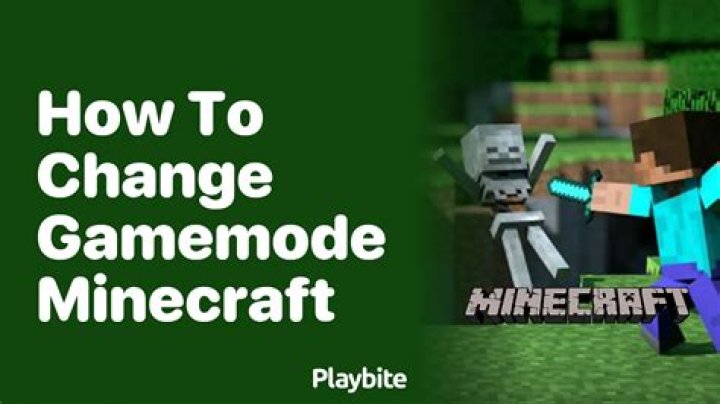 How to change the gamemode in minecraft pe