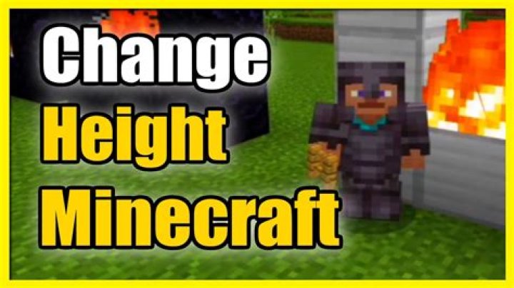 How to change the height limit in minecraft