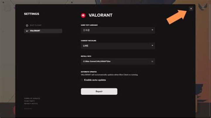 How to change valorant download location