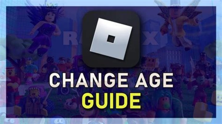 How to change your age on roblox 2016