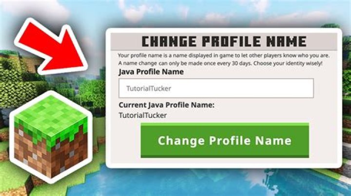 How to change your minecraft name