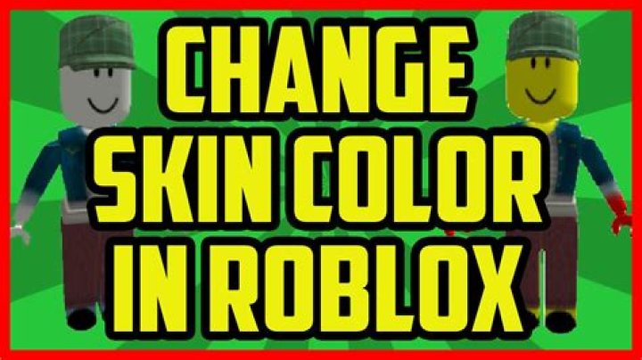 How to change your skin color in roblox 2017