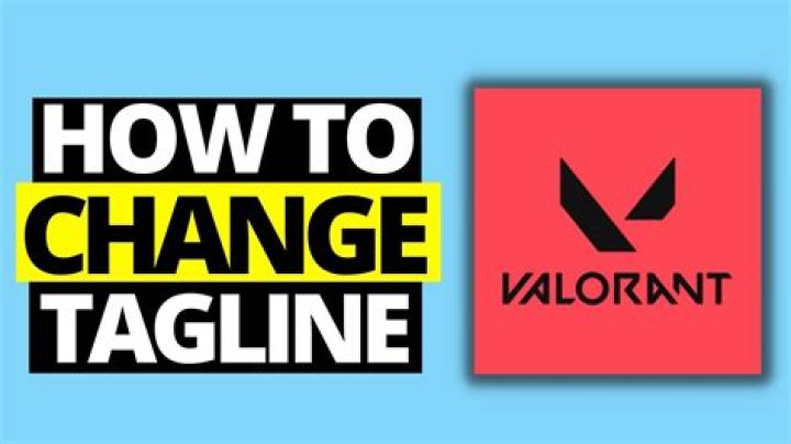 How to change your tagline in valorant