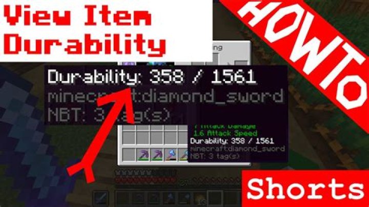 How to check durability in minecraft