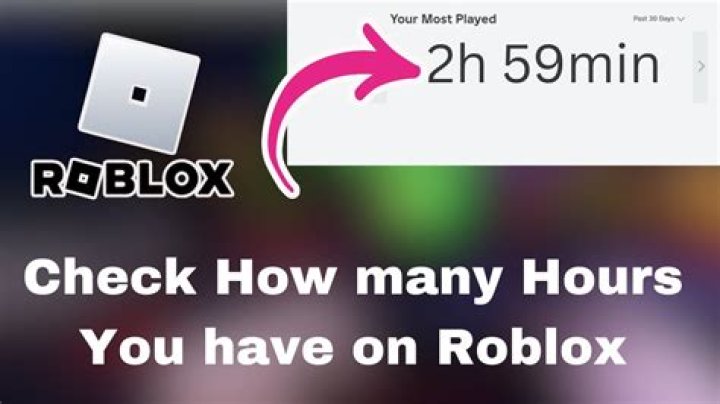 How to check how many hours you have on roblox