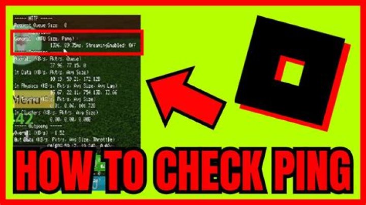 How to check ping roblox