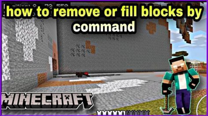 How to clear blocks in minecraft using commands