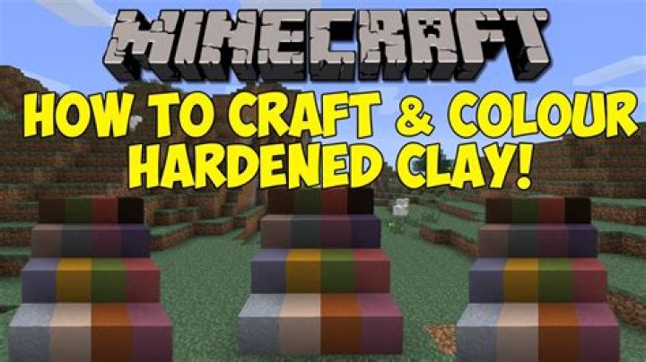 How to color clay minecraft