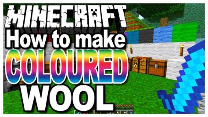 How to color wool minecraft