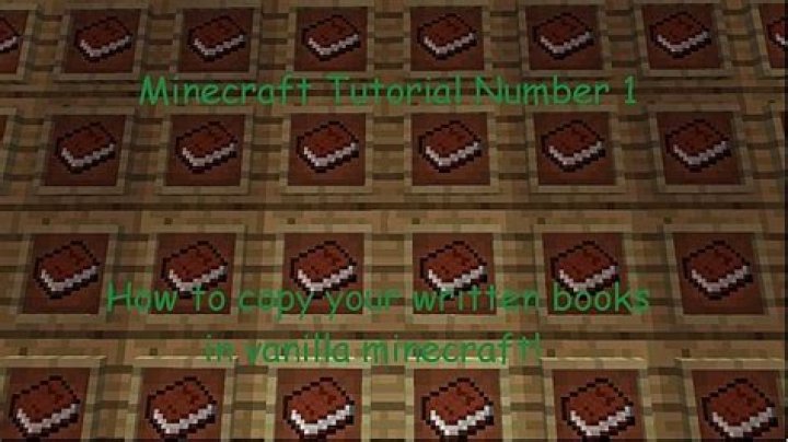 How to copy minecraft books