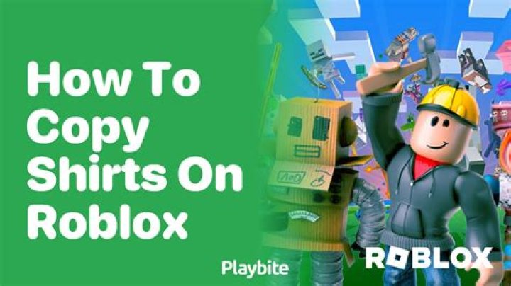 How to copy shirts on roblox 2016