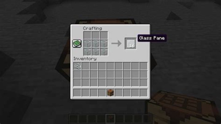 How to craft a glass pane in minecraft