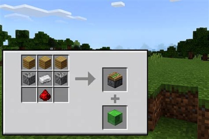 How to craft a sticky piston in minecraft
