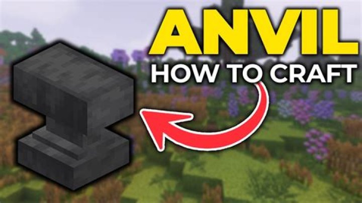 How to craft anvil minecraft
