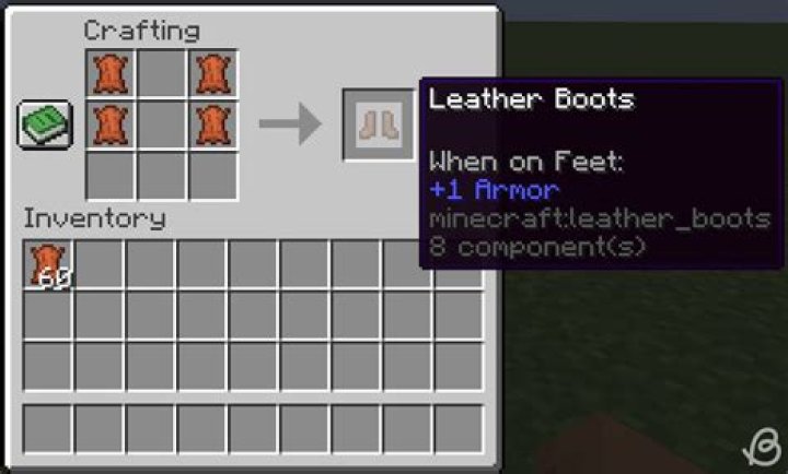 How to craft boots in minecraft
