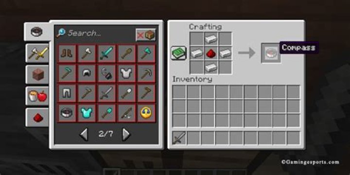 How to craft compass in minecraft