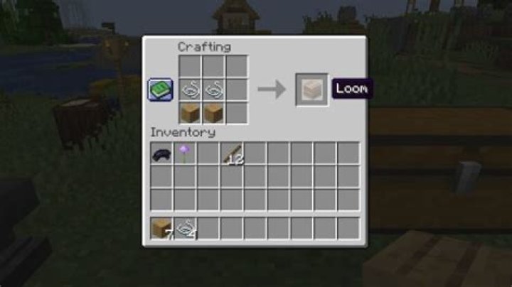 How to craft loom in minecraft