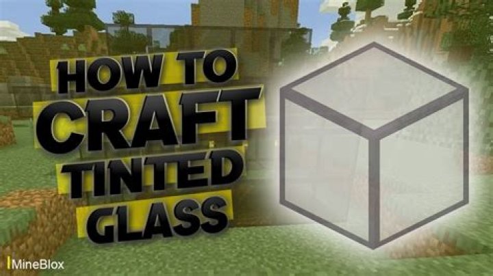 How to craft tinted glass in minecraft 1.17