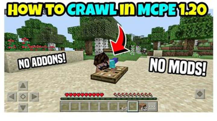 How to crawl in minecraft pe