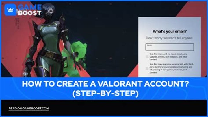 How to create a valorant account