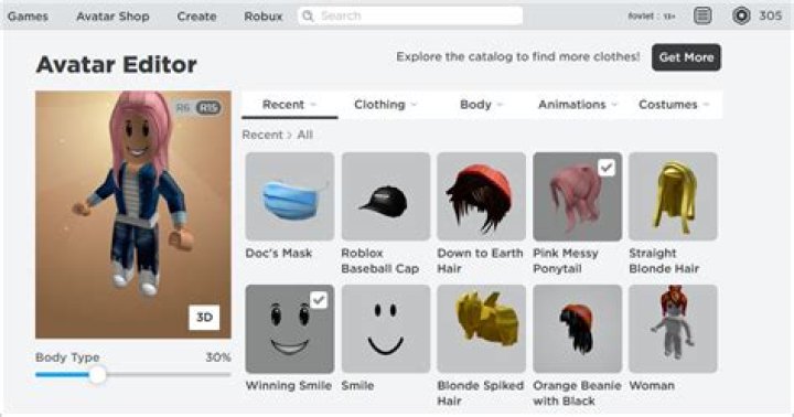 How to customize roblox character