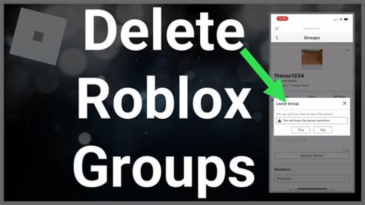 How to delete groups on roblox