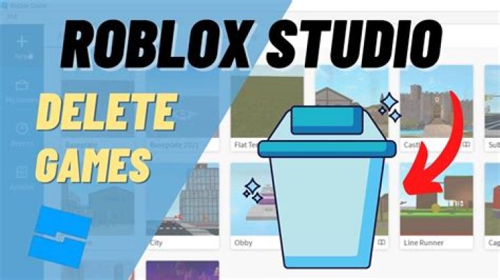 How to delete roblox studio
