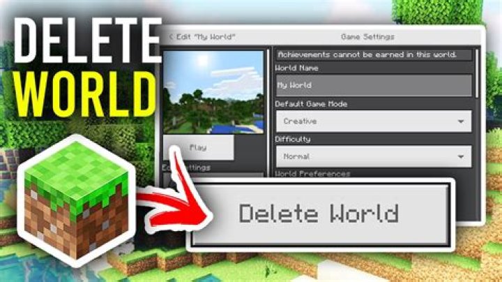 How to delete worlds in minecraft