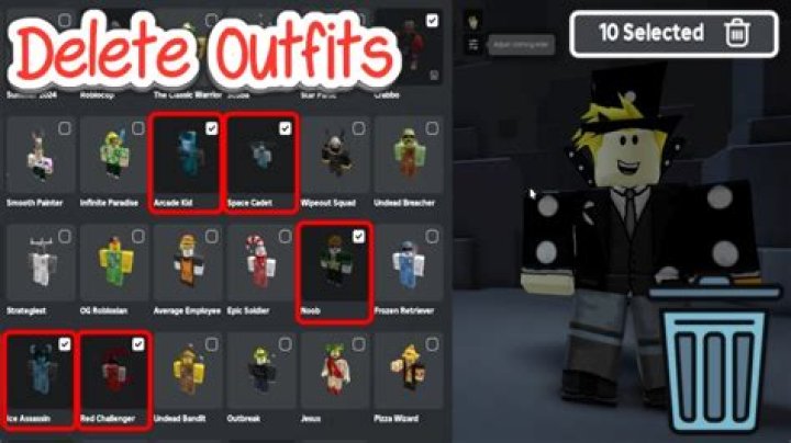 How to delete your outfits on roblox mobile