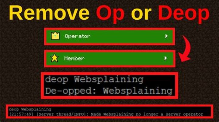 How to deop in minecraft