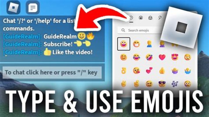 How to do emojis on roblox