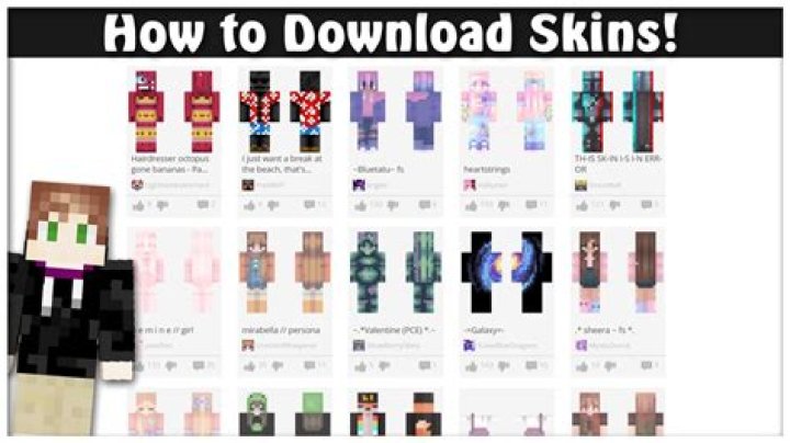 How to download minecraft skins