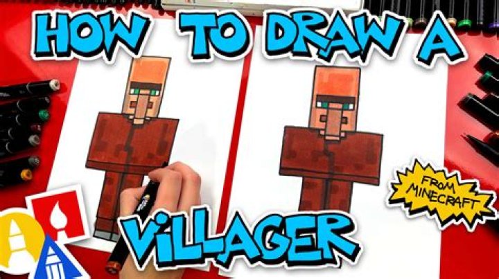 How to draw a minecraft villager