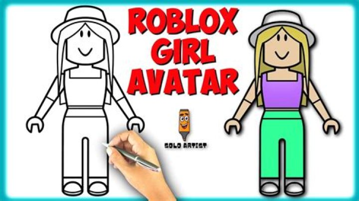 How to draw a roblox girl