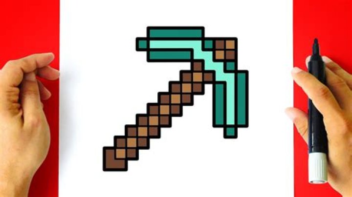 How to draw minecraft axe