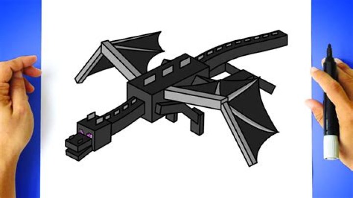How to draw minecraft ender dragon
