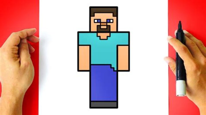 How to draw minecraft steve