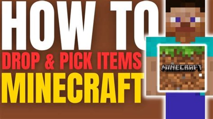 How to drop items in minecraft pocket edition