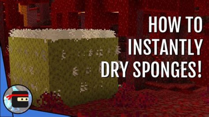 How to dry sponge minecraft