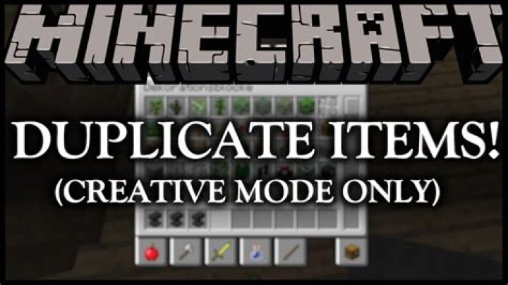 How to duplicate items in minecraft