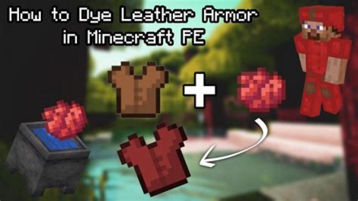 How to dye leather in minecraft