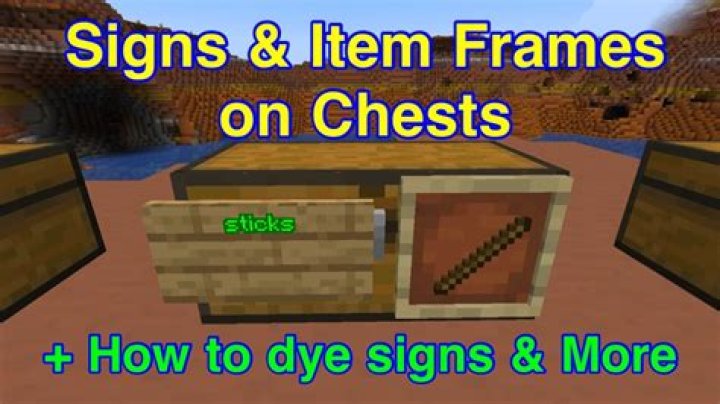 How to dye signs in minecraft