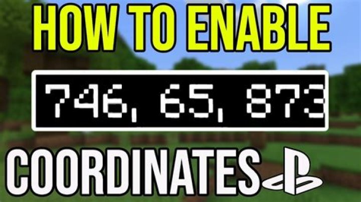 How to enable coordinates in minecraft