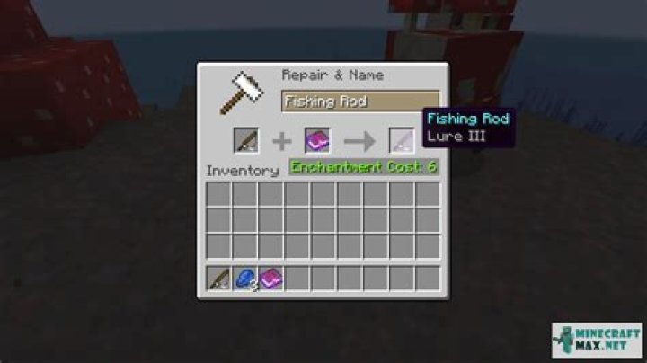 How to enchant a fishing rod in minecraft