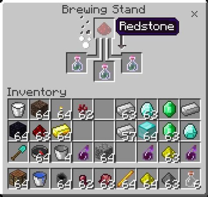 How to extend potions in minecraft
