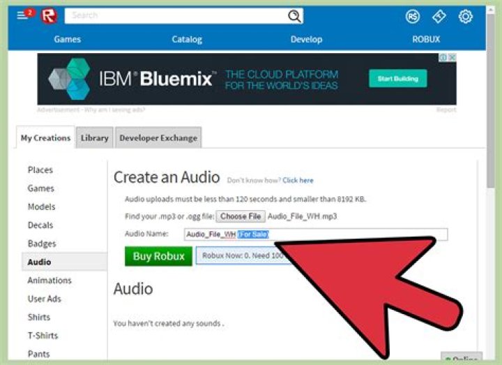 How to find audio on roblox