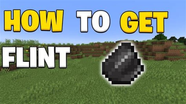 How to find flint minecraft