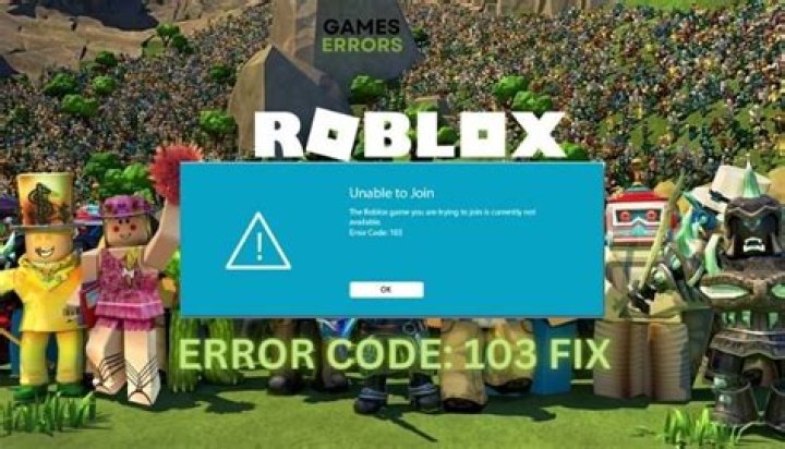 How to fix error code 103 on roblox